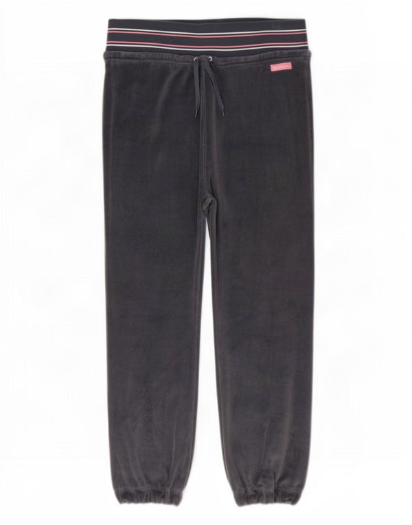 Pantaloni de trening din velur pentru femei Champion Pantaloni de jogging UK 14 Medium Gri Dunge