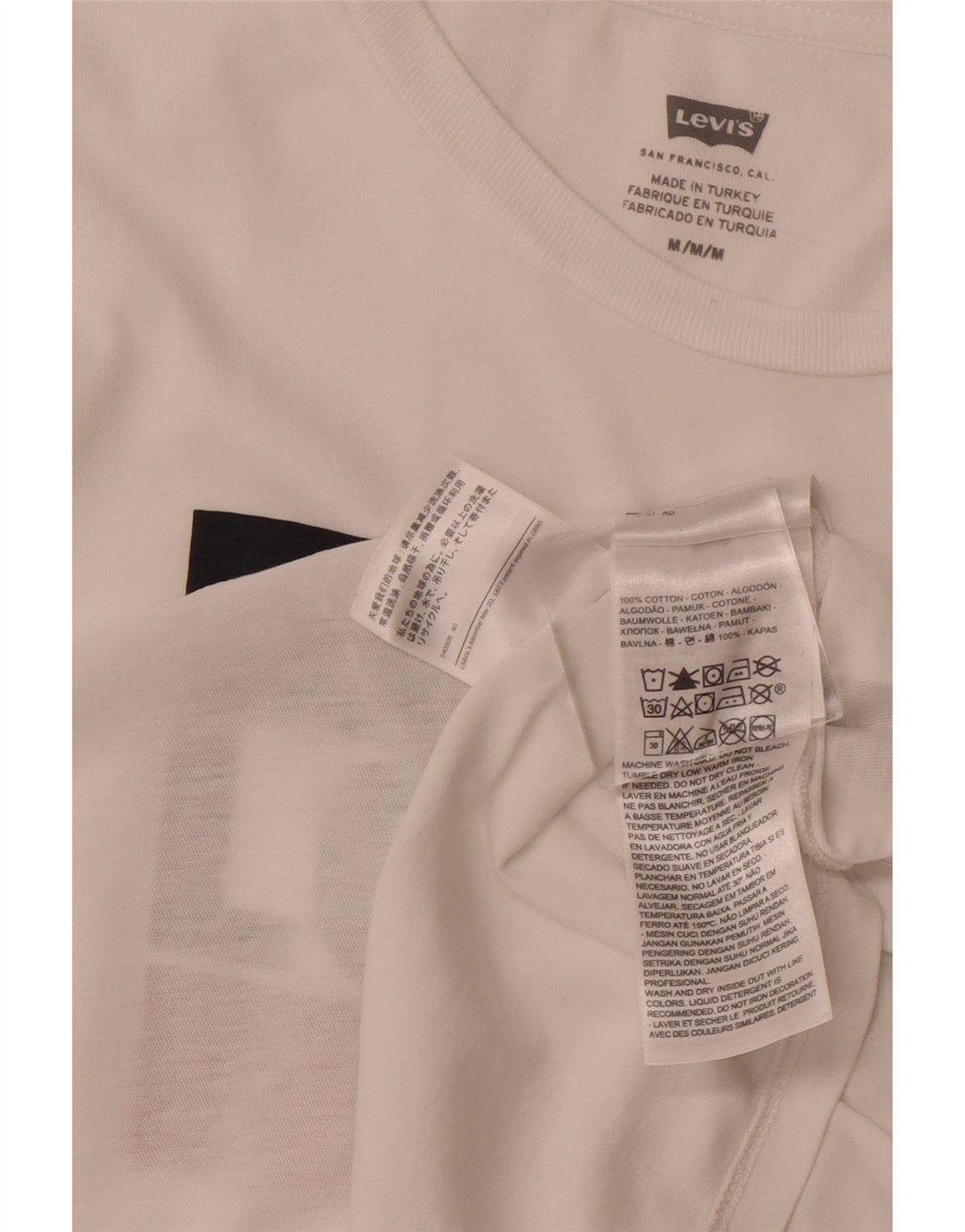 Tricou grafic pentru femei LEVI'S Top UK 12 Bumbac alb mediu