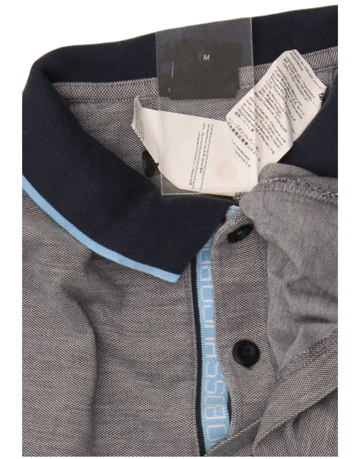Tricou polo Hugo Boss pentru bărbați, bumbac color bloc, gri mediu