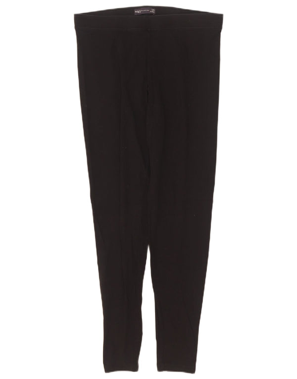 Leggings pentru femei Marks & Spencer UK 12 bumbac mediu negru