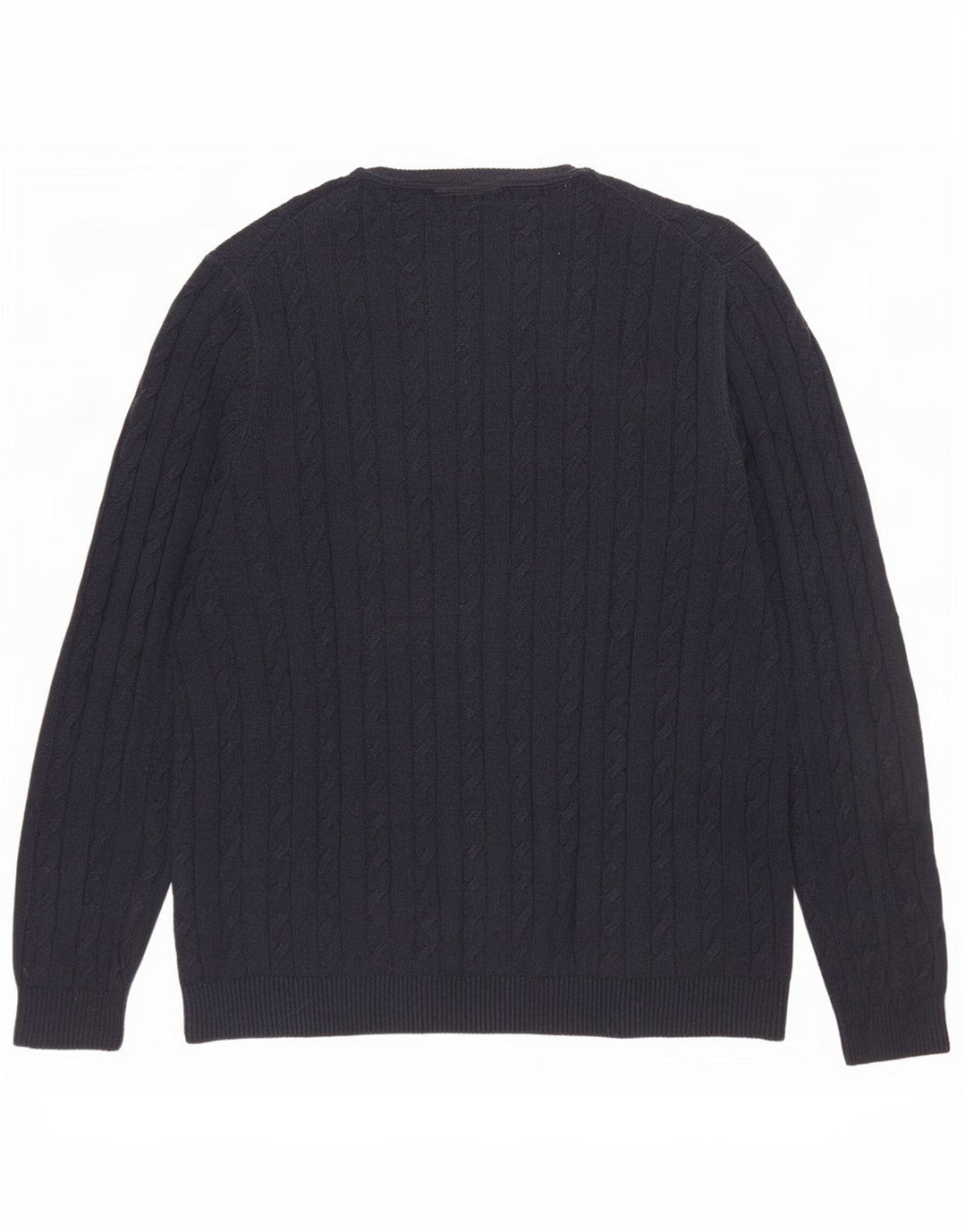 Pulover Lyle & Scott pentru bărbați, cu gât crew, bumbac mare, albastru bleumarin