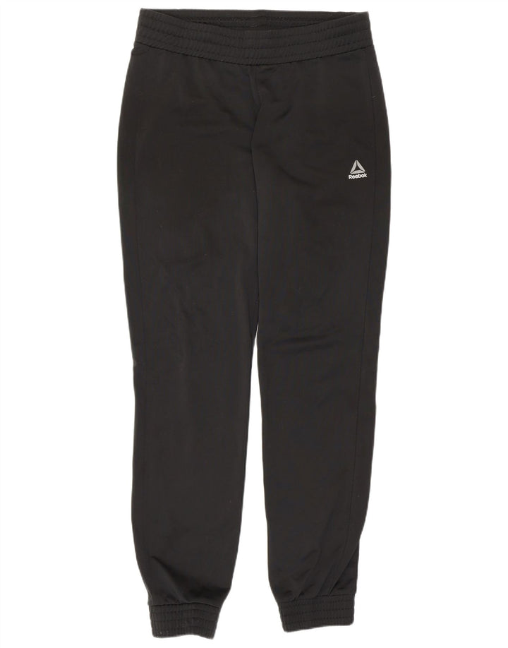 REEBOK Womens Tracksuit Trousers Joggers UK 12/14 Medium  Black Polyester