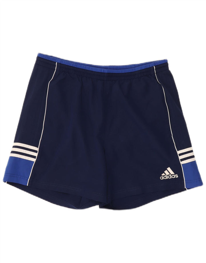 Pantaloni scurți sport pentru bărbați Adidas, mari, bleumarin, poliester color bloc