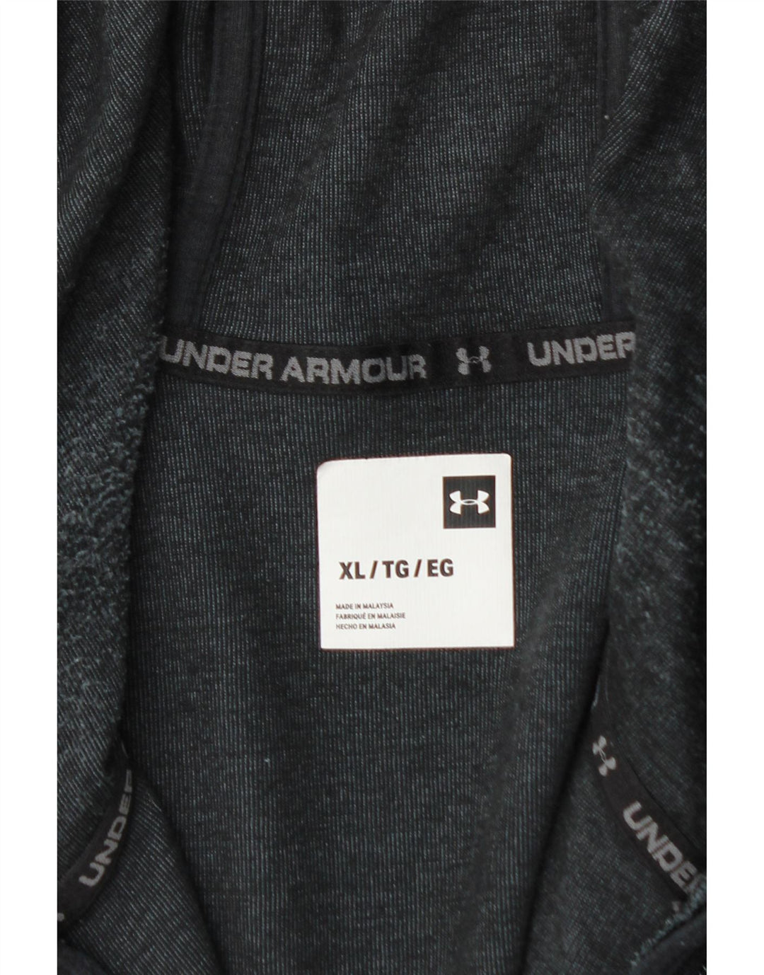 Pulover pentru bărbați UNDER ARMOUR cu fermoar, bumbac XL, gri