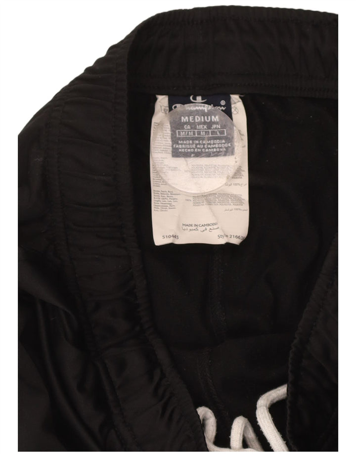 CHAMPION Mens Tracksuit Trousers Medium  Black Polyester