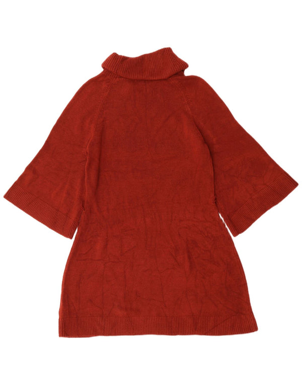 Rochie pentru femei Mossimo, cu mâneci 3/4, cu decolteu rulat, cu pulover, UK 14, mare, burgundă