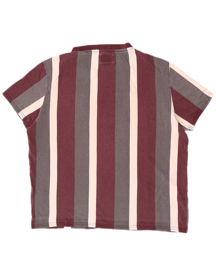 Tricou grafic Guess pentru bărbați, cu croială normală, în dungi, mediu, multicolor