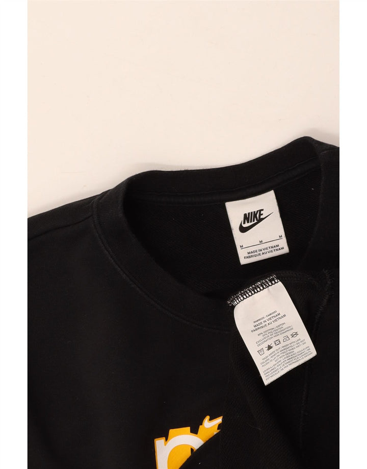 Pulover NIKE pentru femei, cu grafică, UK 14, bumbac mediu negru