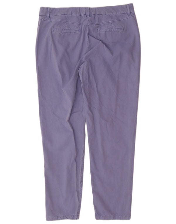 Pantaloni chino subțiri pentru femei Marks & Spencer UK 14 Large W34 L29 Blue Bumbac