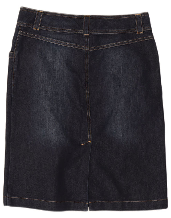 Fusta de blugi pentru femei Monsoon UK 10 Small W30 Bumbac bleumarin