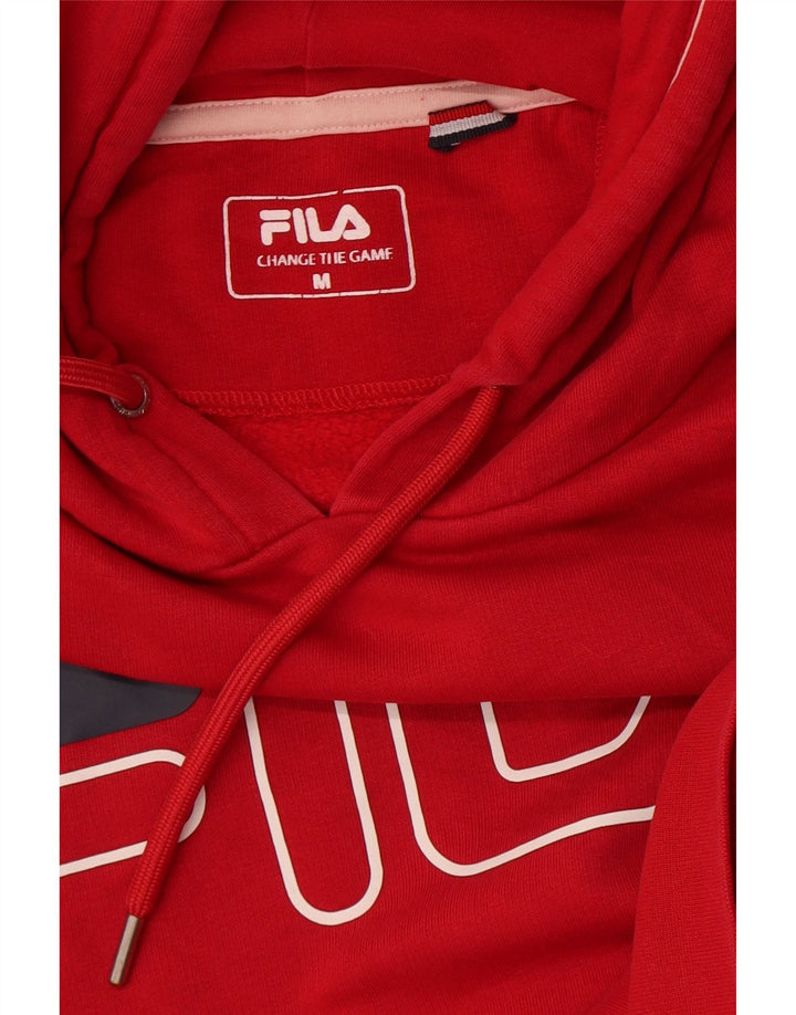 Pulover pentru bărbați Fila Graphic Hoodie, roșu mediu