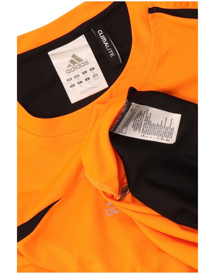 Adidas Climalite Vest Top XL Orange Colorblock Poliester
