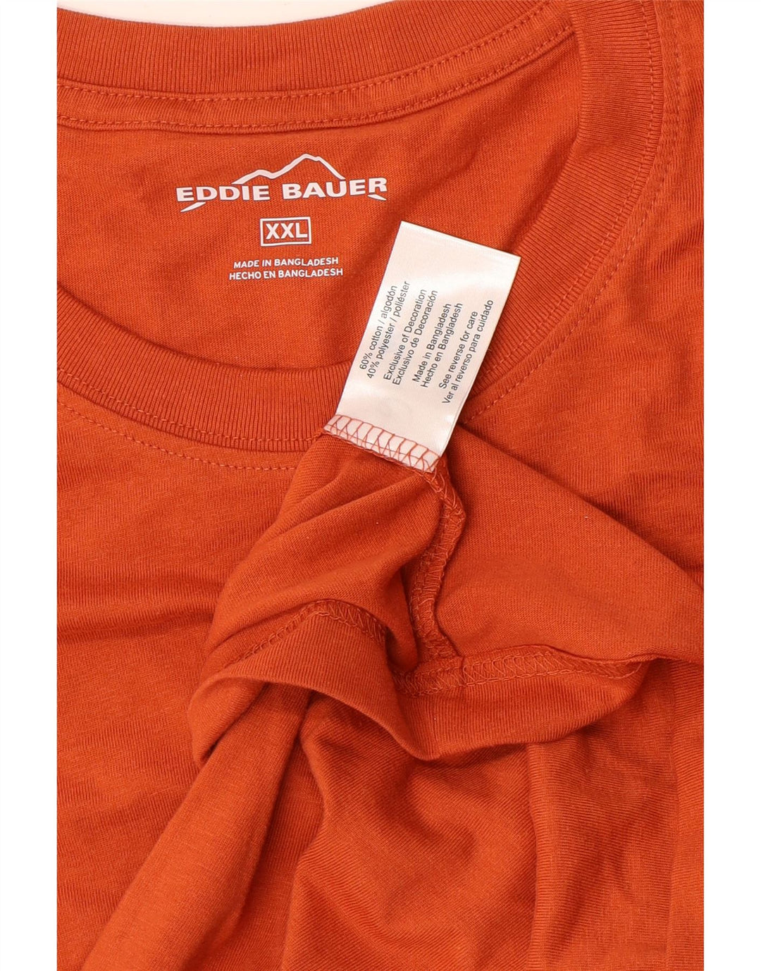 EDDIE BAUER Tricou pentru bărbați Top 2XL bumbac portocaliu