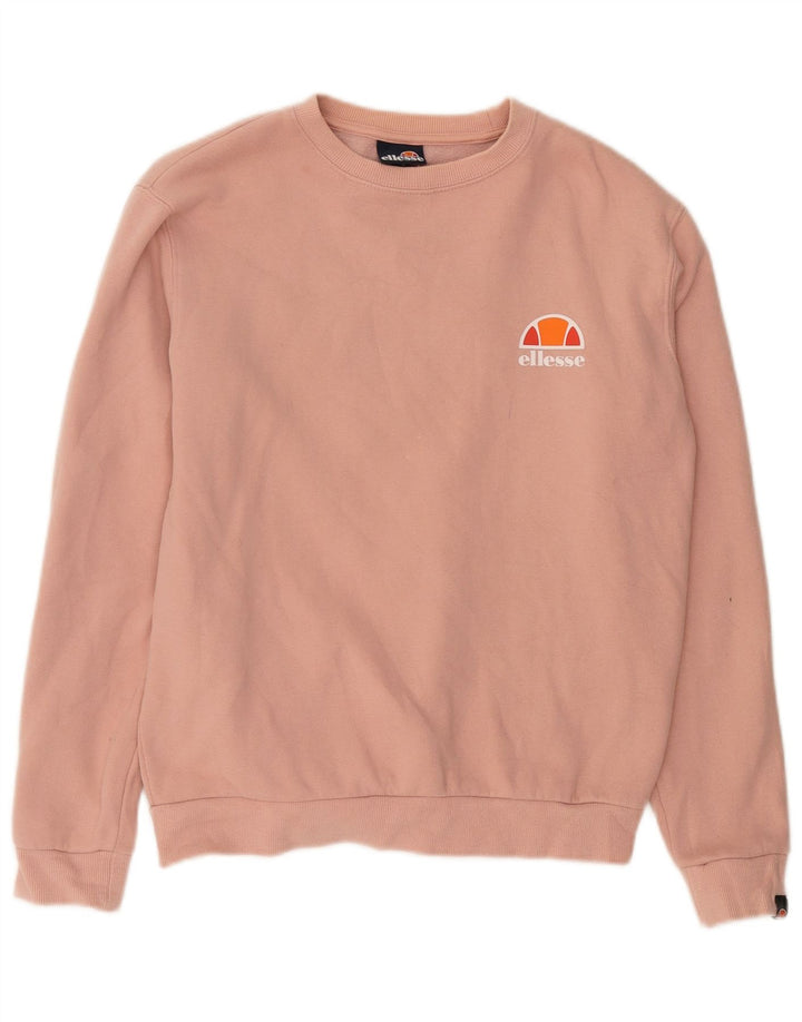 Pulover supradimensionat pentru femei Ellesse UK 10 Bumbac roz mic
