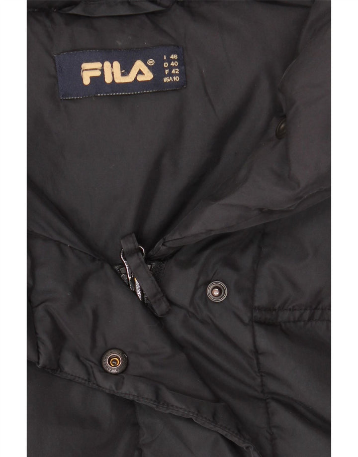 Jachetă căptușită cu glugă Fila pentru femei IT 46 Large Black