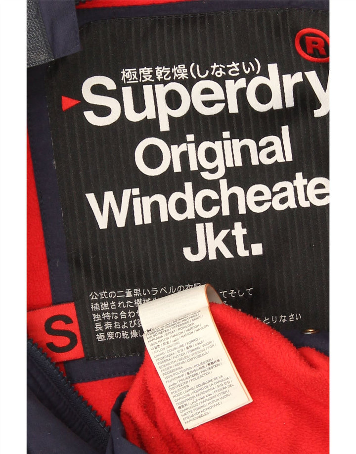 Jachetă Windbreaker cu grafică Superdry pentru bărbați UK 36 Small Bleumarin