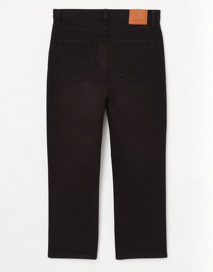 Blugi drepti pentru femei Levi's Ribcage W29 L27 bumbac negru