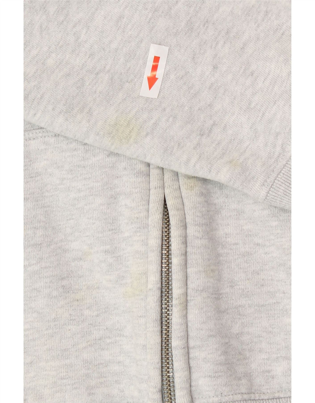 Gap Pulover cu capota cu fermoar grafic pentru femei, mare, gri bumbac