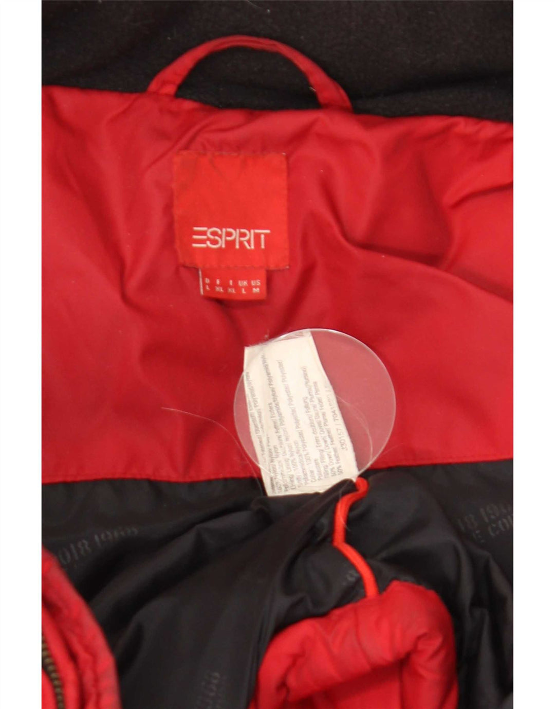 Jachetă căptușită pentru bărbați Esprit UK 40 Large Red Nylon