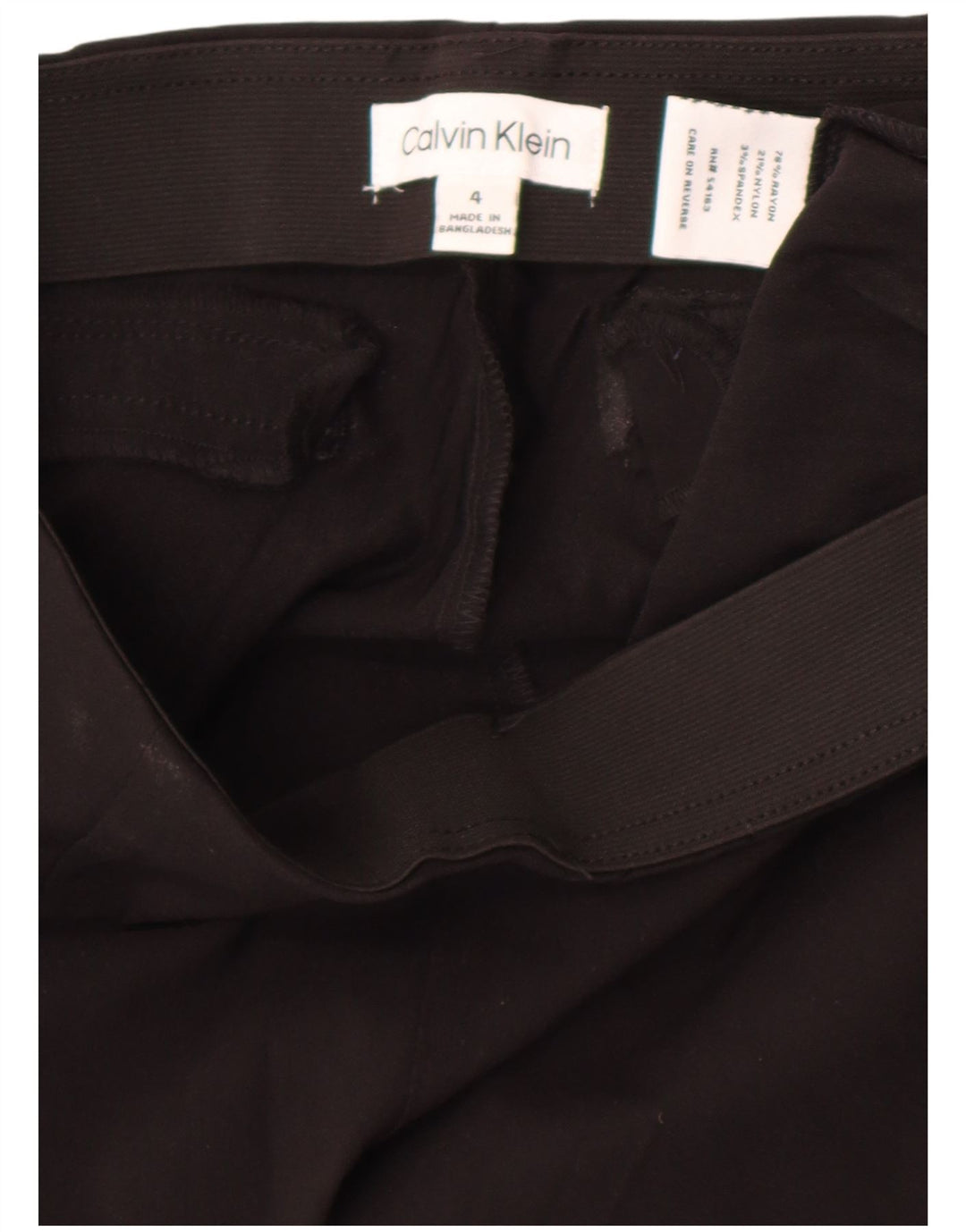 Leggings pentru femei Calvin Klein US 4 Small Black Rayon