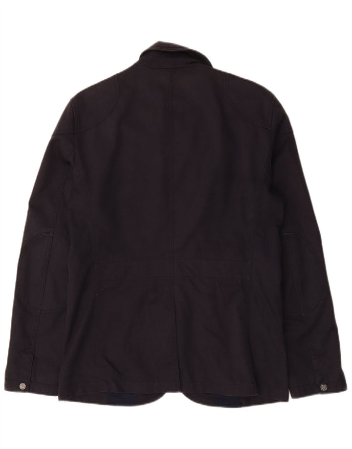Jachetă Utilitară pentru bărbați Zara UK 38 Medium Bleumarin Bumbac