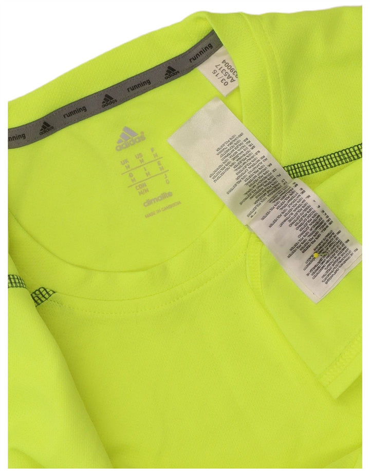 Tricou Adidas Climalite pentru bărbați Top Medium Galben Poliester
