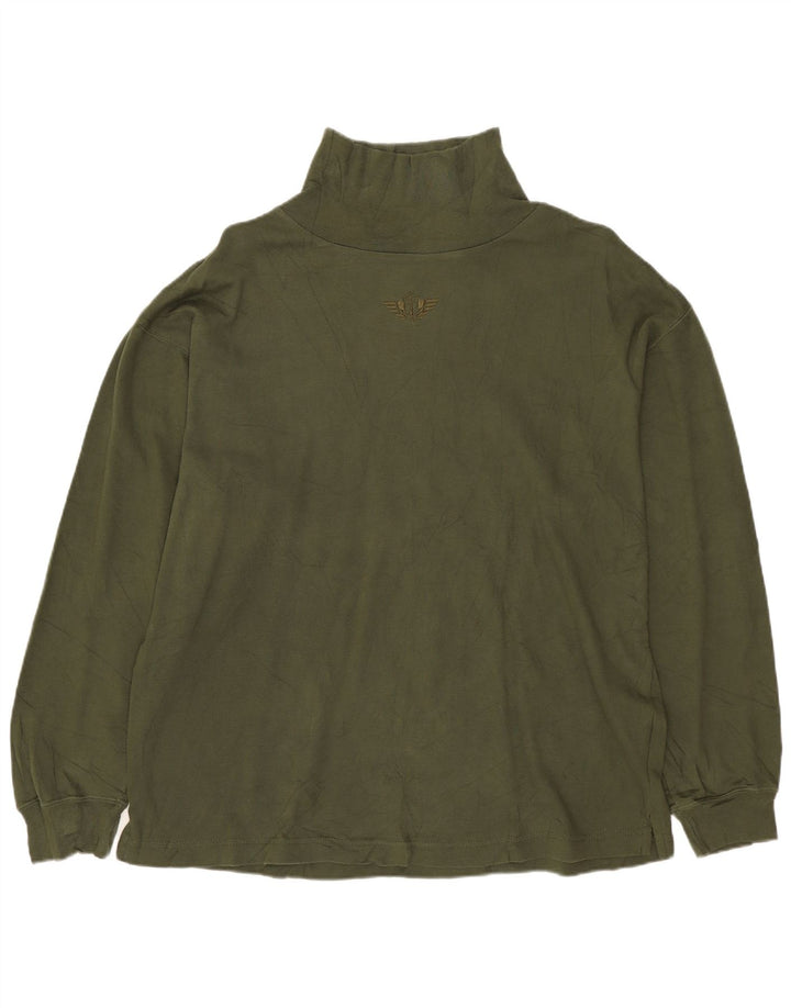 Top pentru femei Dockers cu mânecă lungă UK 14 Medium Khaki Bumbac