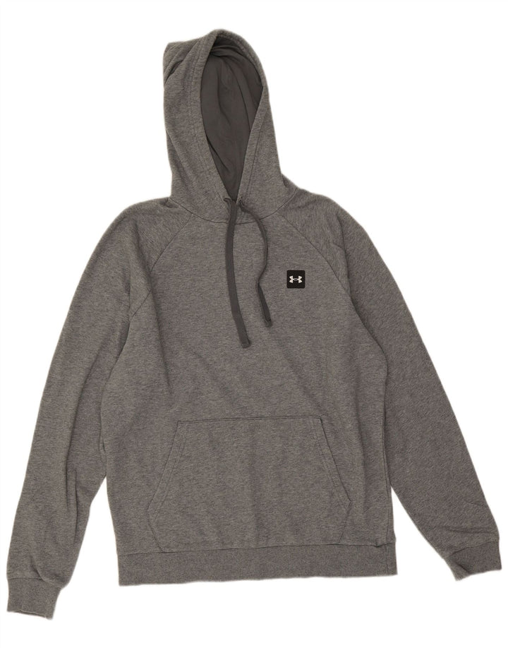 Pulover pentru bărbați Under Armour, bumbac cu pete, gri mediu