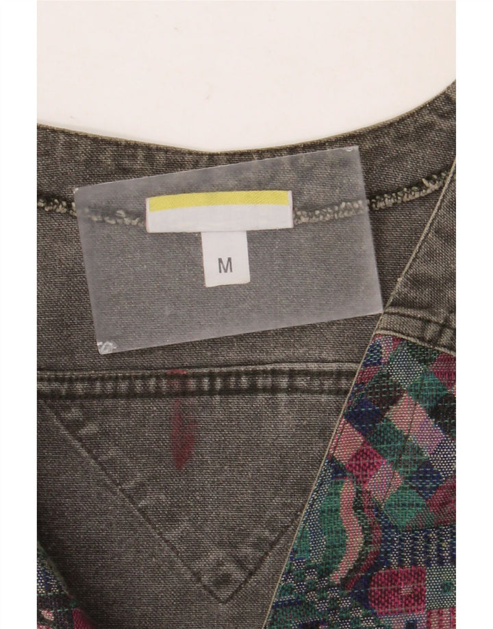SALEWA Vestă pentru bărbați, bumbac geometric, gri mediu