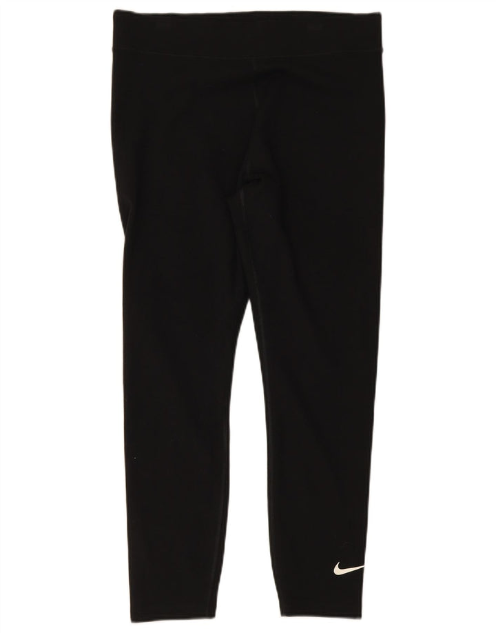Leggings pentru femei NIKE UK 14, mare, negru, bumbac