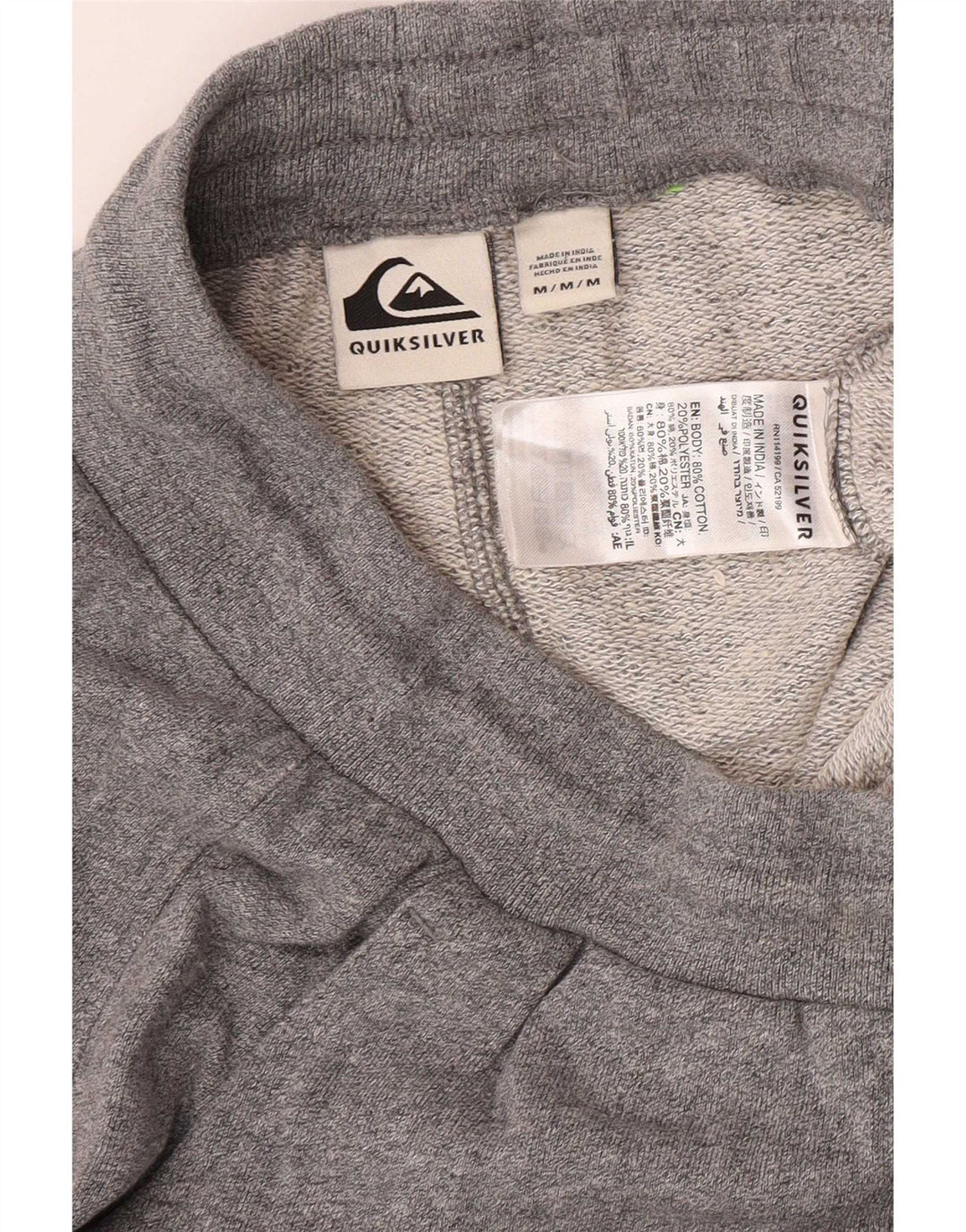 Pantaloni de trening Quiksilver pentru femei Joggeri din bumbac gri mediu