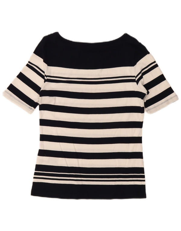 Tricou pentru femei Tommy Hilfiger Top UK 12 Medium Black Striped Bumbac