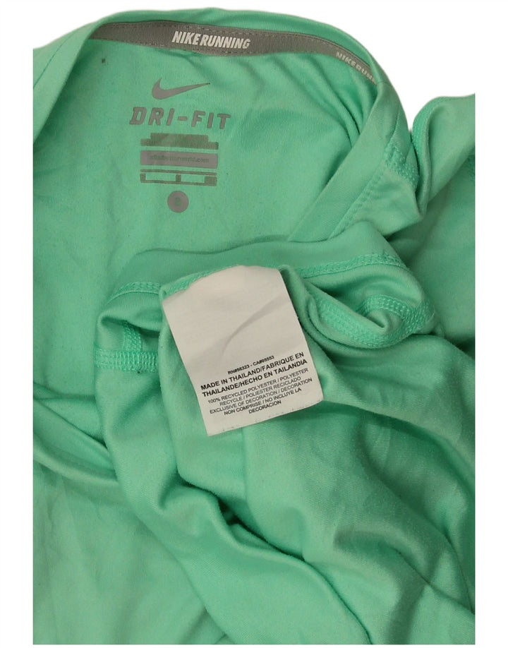 Tricou NIKE Dri Fit pentru femei Top UK 10 Poliester verde mic
