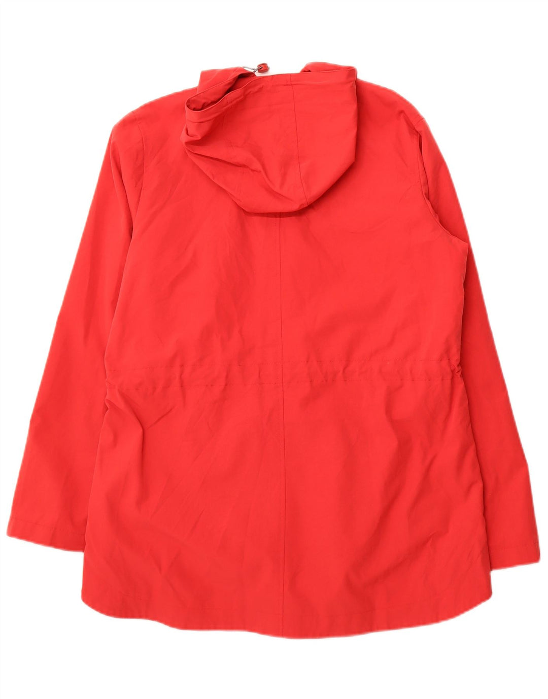 FAT FACE Womens Hooded Windbreaker Jacket UK 14 Large  Red Polyester