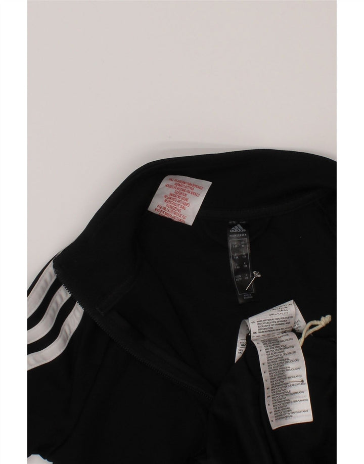 Jachetă Adidas Aeroready pentru trening pentru băieți 7-8 ani, poliester negru