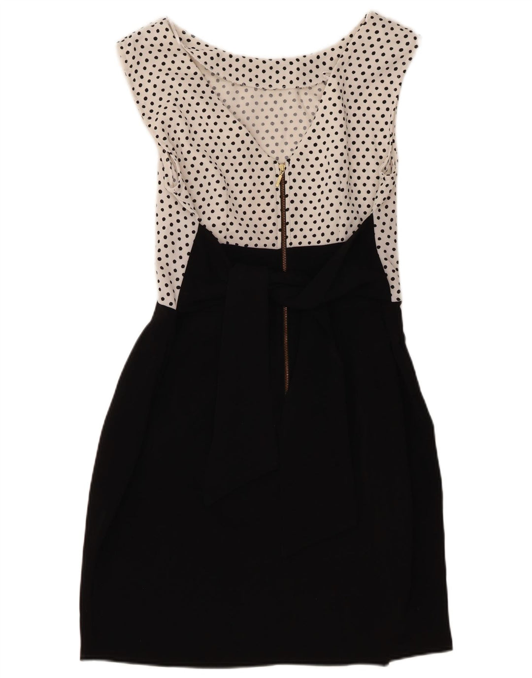 CLOSET Rochie pentru femei fără mâneci, UK 14 Medium Black Polka Dot