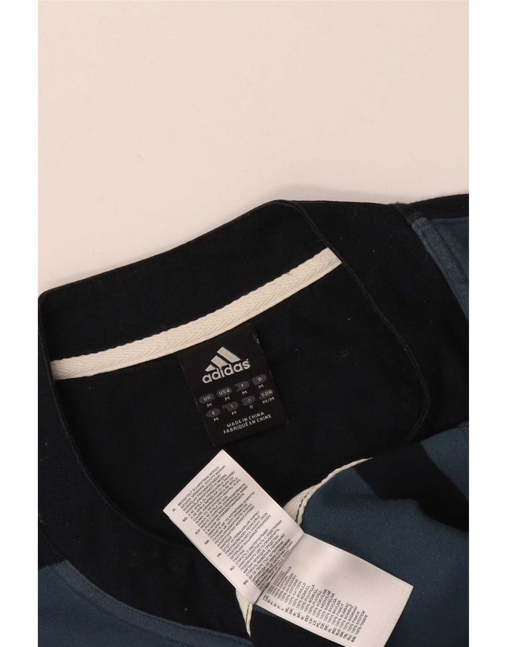 Tricou pentru bărbați Adidas Top Medium Blue Striped Bumbac