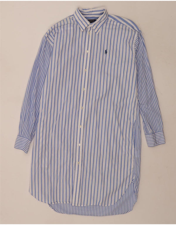 Rochie cămașă Polo Ralph Lauren pentru femei US 8 Medium Blue Striped Bumbac