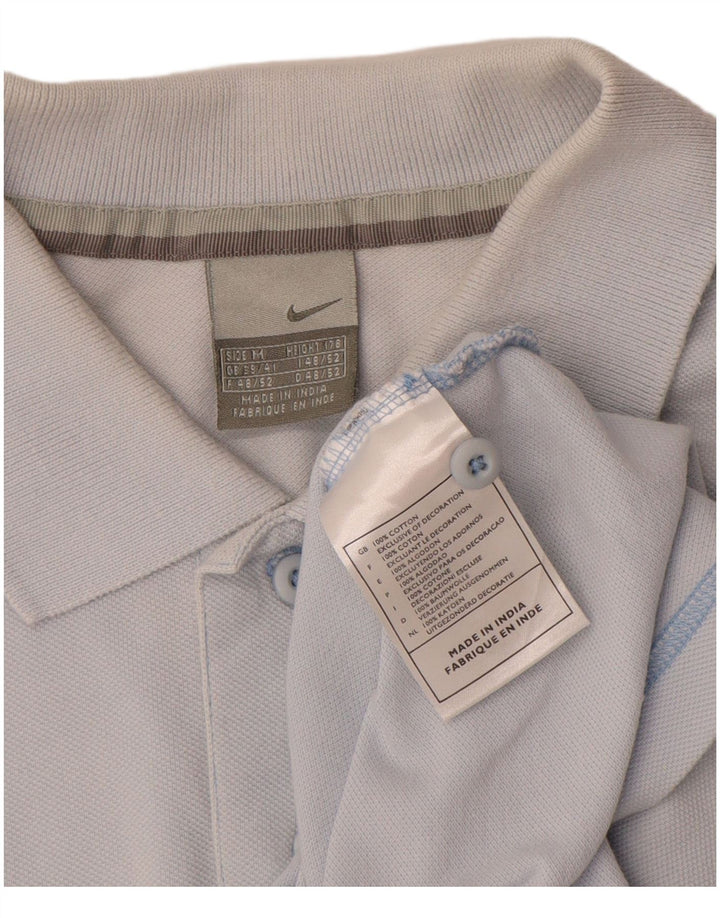 Tricou polo Nike pentru bărbați Marea Britanie 39/41, bumbac albastru mediu