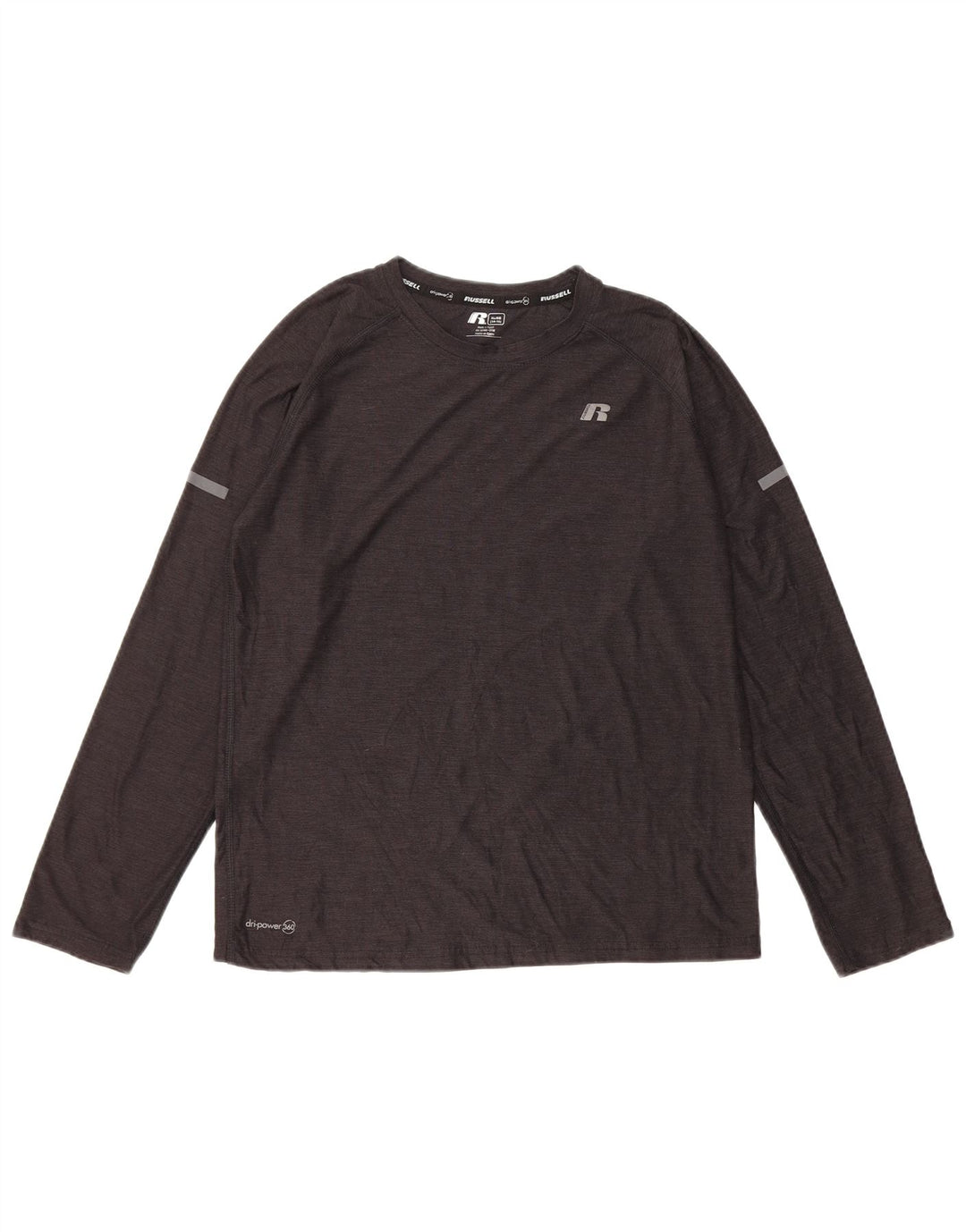 RUSSELL ATHLETIC Băieți Dri-Power Top cu mânecă lungă 14-15 ani XL gri