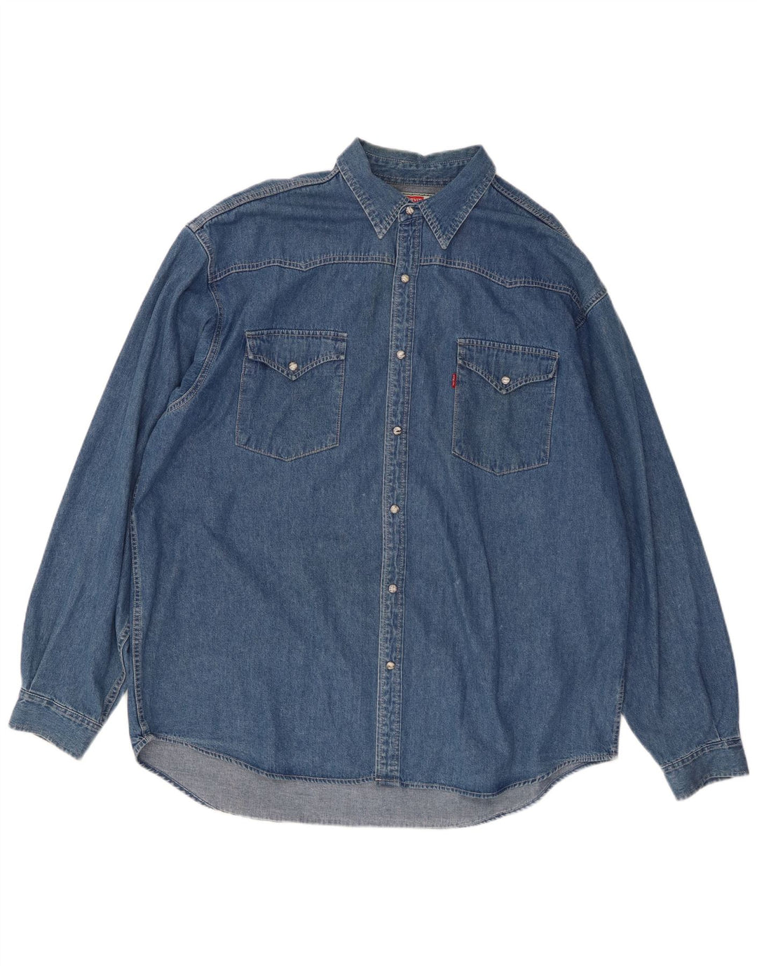 Cămașă de blugi pentru bărbați LEVI'S, bumbac albastru 2XL