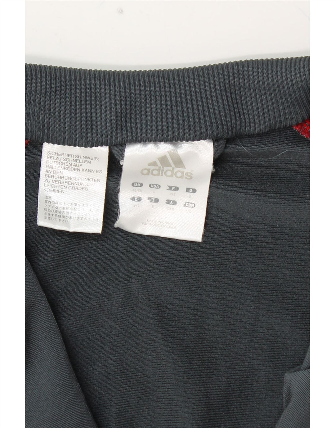 Jachetă de trening pentru bărbați ADIDAS UK 44/46, mare, gri, poliester color bloc