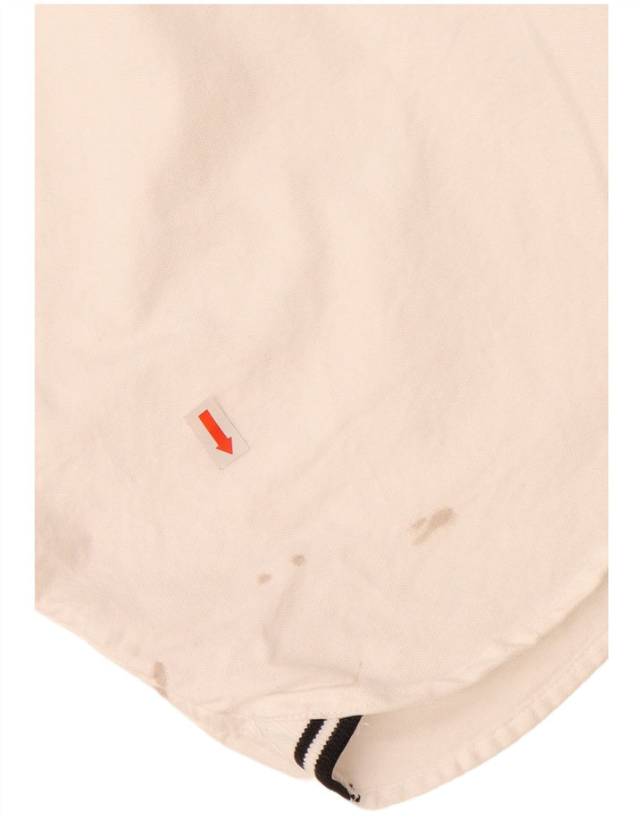 Cămașă FRED PERRY pentru bărbați, bumbac alb mediu