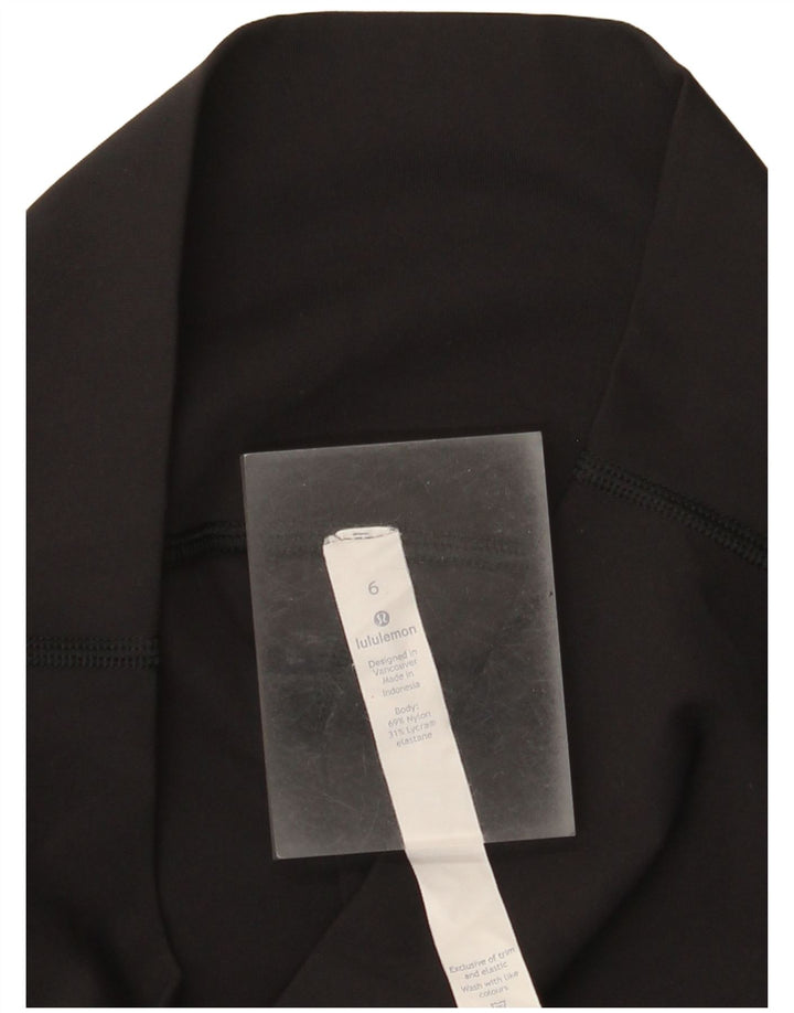 Leggings Capri Lululemon pentru femei US 6 Medium Black Nylon