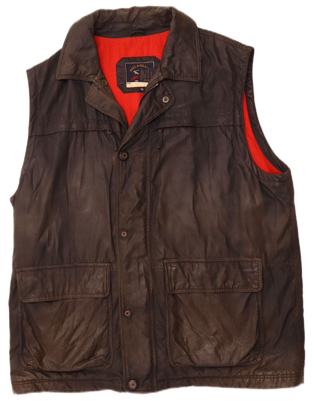 Paul & Shark Jachetă de iahting pentru bărbați din bumbac cerat UK 46 3XL Poliester negru