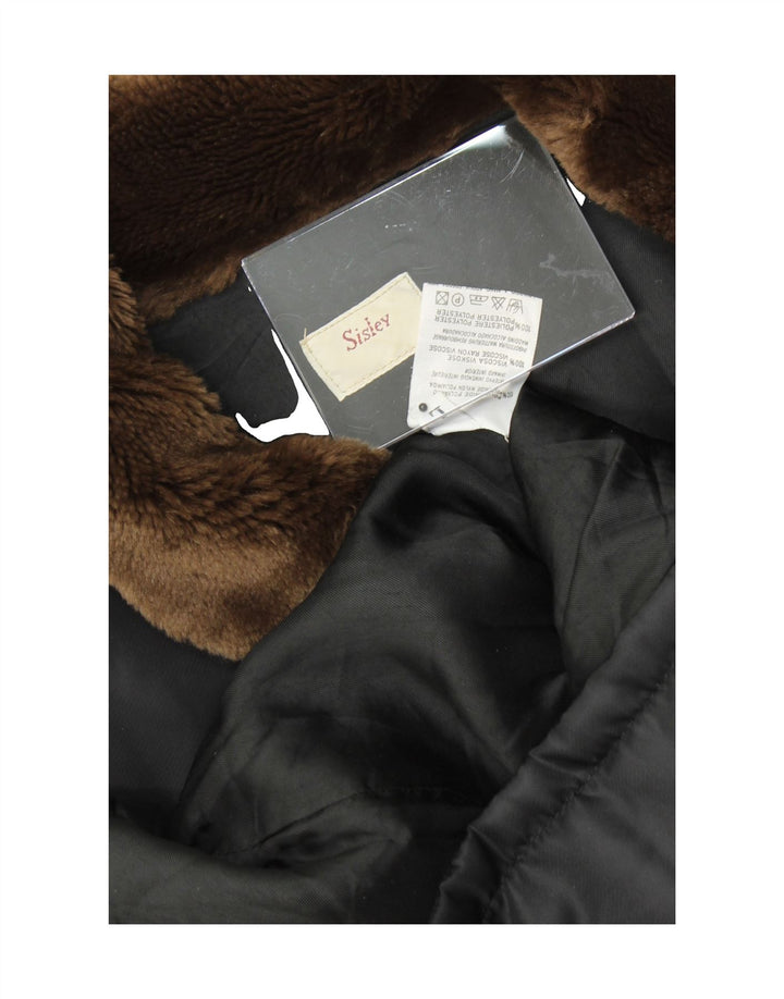 SISLEY Womens Padded Gilet UK 14 Large Black Polyamide Vintage Sisley and Second-Hand Sisley from Messina Hembry 