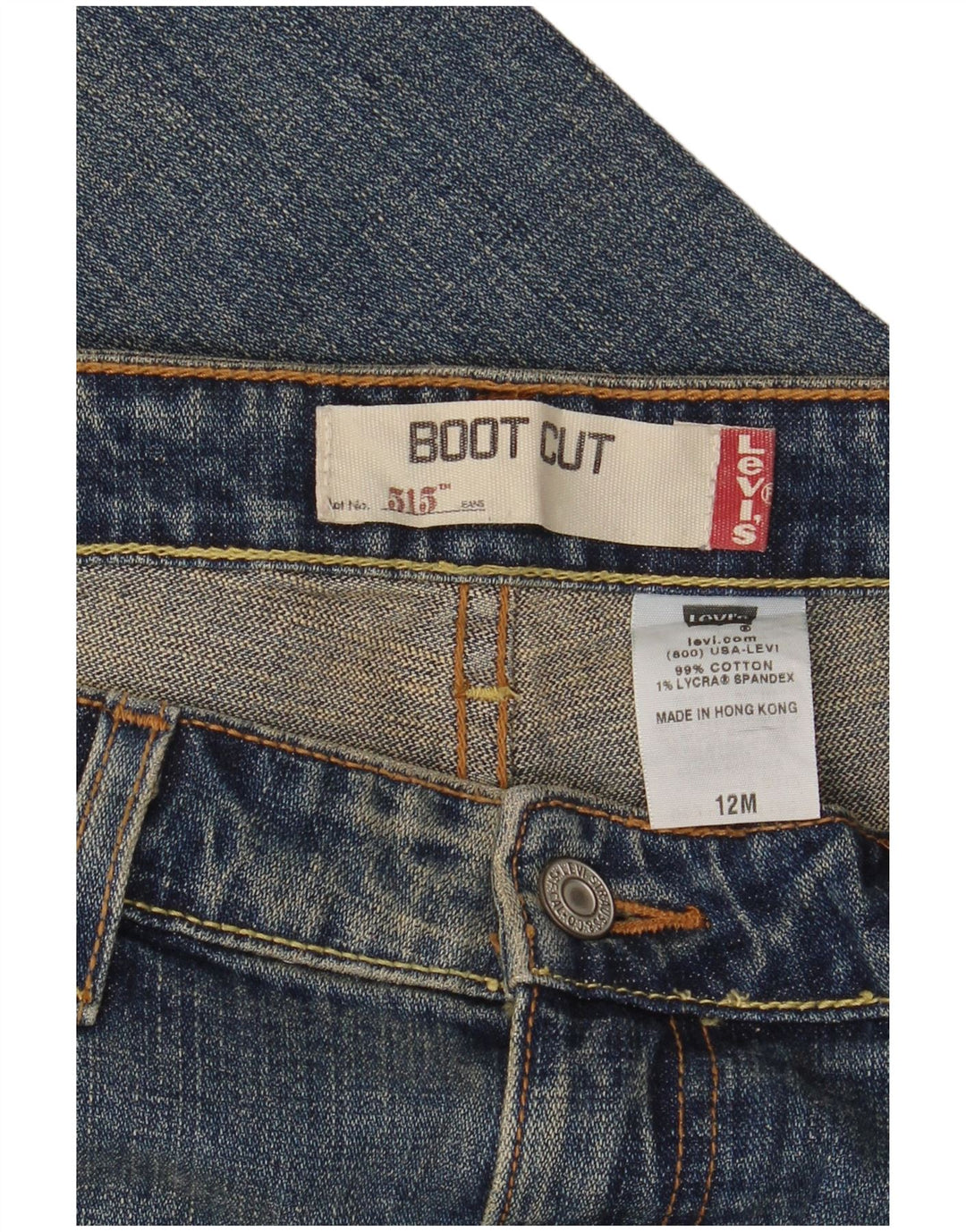 Blugi Levi's pentru femei 515 Bootcut US 12 Large W32 L30 Blue Bumbac