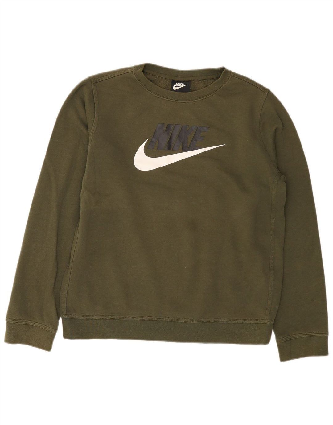 Pulover Nike pentru băieți, cu croială standard, cu grafică, 13-14 ani, XL kaki