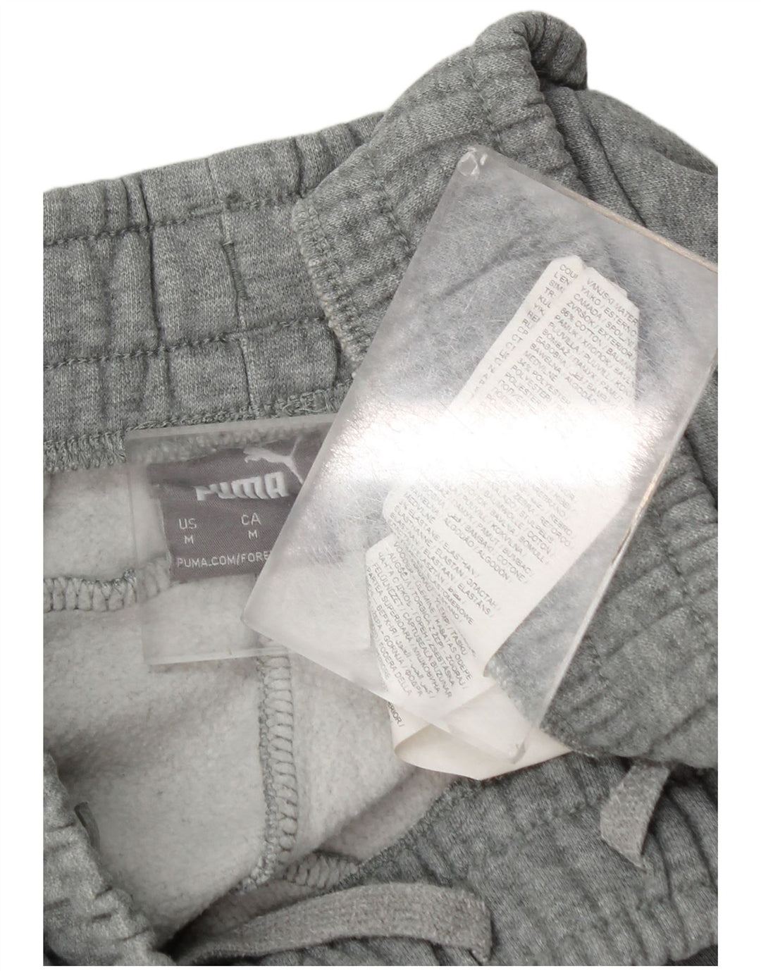 Pantaloni de trening Puma pentru bărbați Joggeri din bumbac gri mediu