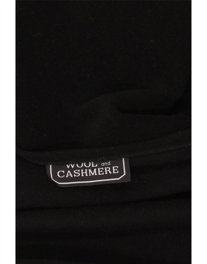 Poncho Vintage pentru damă, mărime unica, lână neagră